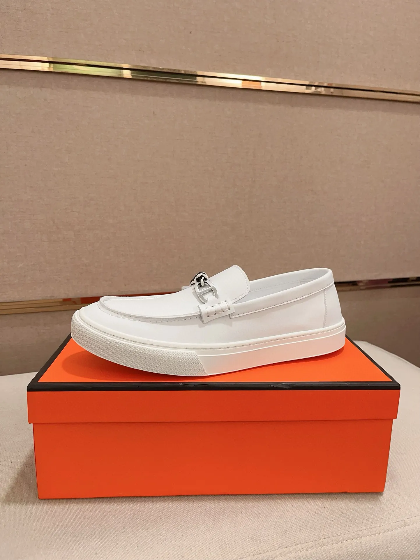 Men's clothing and shoes💰: 400💰《HERMES》【Classic Original Version】Hermès; Top 🔝 Purchasing Agency 🔍🔍Latest 🇺🇸Sold simultaneously at counters, original imported from Italy ▲▲Cow leather▲ ▲Exquisite workmanship (Italian 🇮🇹imported water-dyed 🐂cowhide lining) sole: original sole provided by the original factory, ⚠️exclusive double-layer activity·TPR·rubber·combined molded outsole; Code number: 36-46